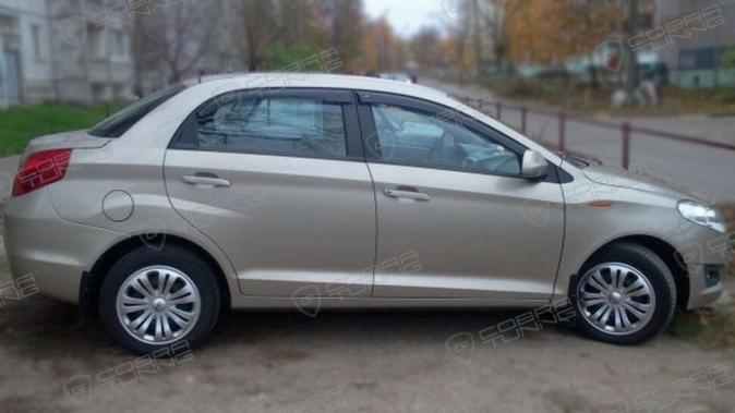 Дефлекторы окон (ветровики) Chery Bonus Sd 2011/A13 Sd 2011 (Чери Бонус) Кобра Тюнинг